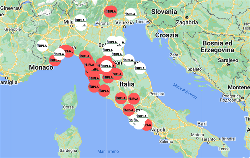 RETE SIPLA: LA MAPPA DEI SERVIZI